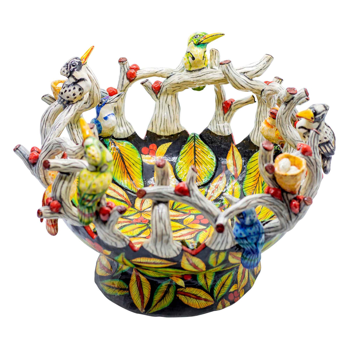Kingfishers & black bowl