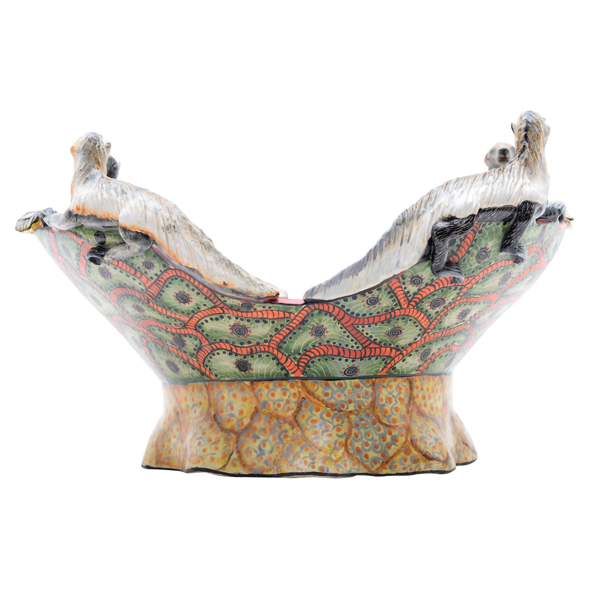 Hoopoe & kingfisher basket bowl