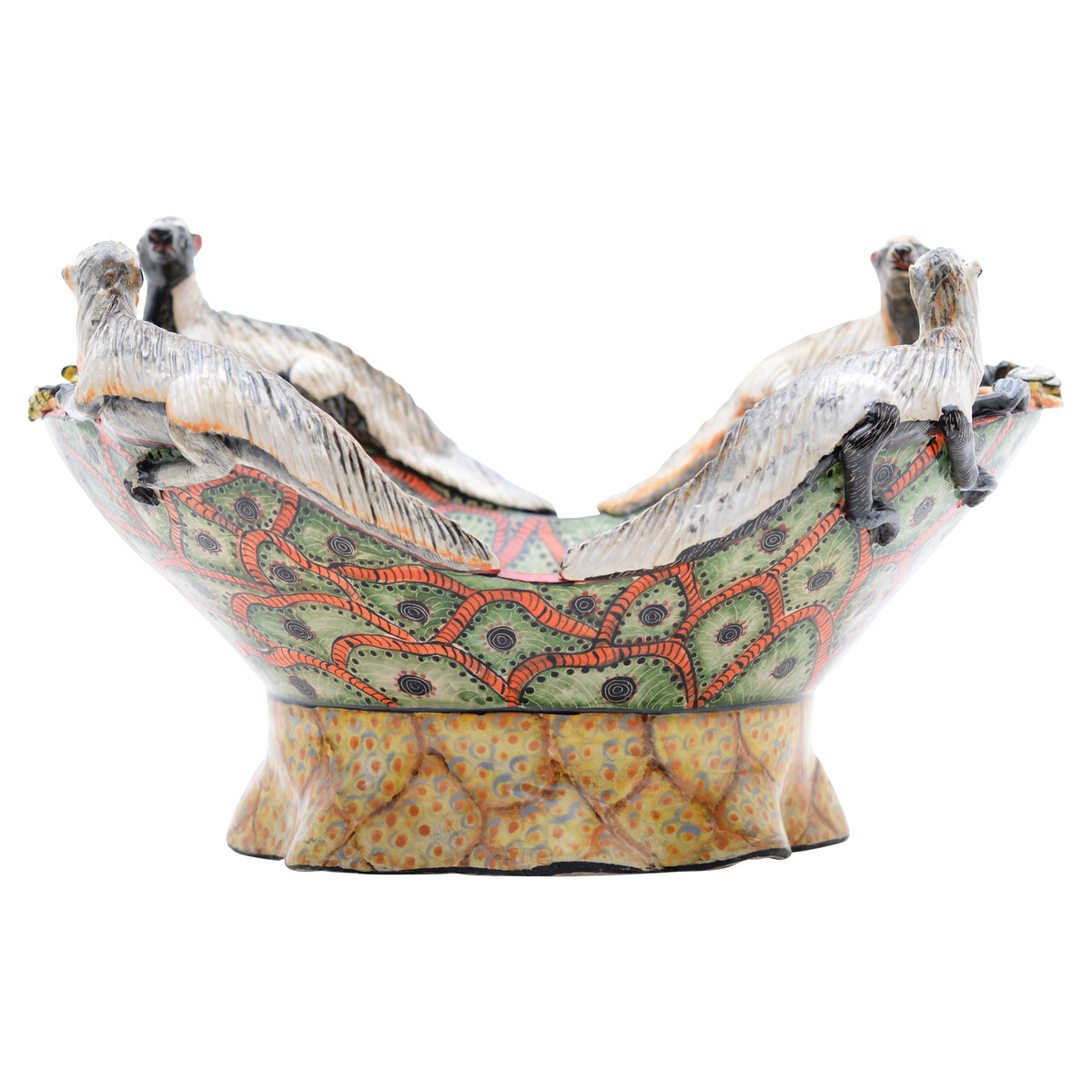 Hoopoe & kingfisher basket bowl