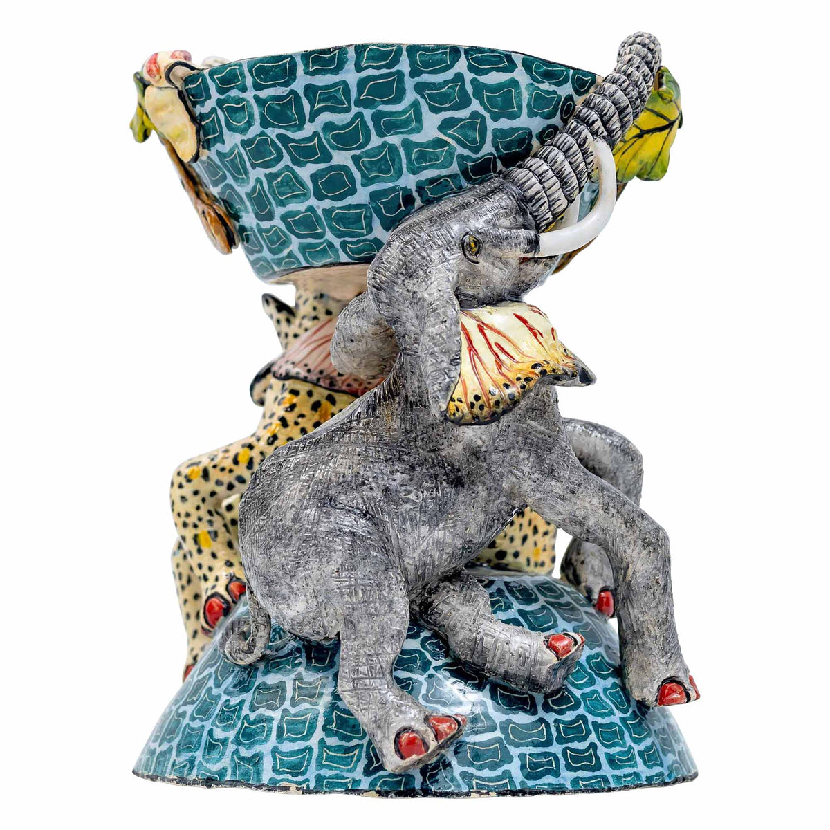 Elephant Floral Sweet Dish