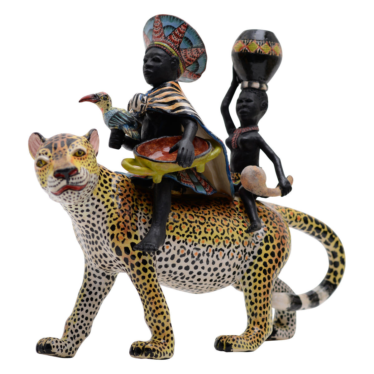 African Women Leopard Rider