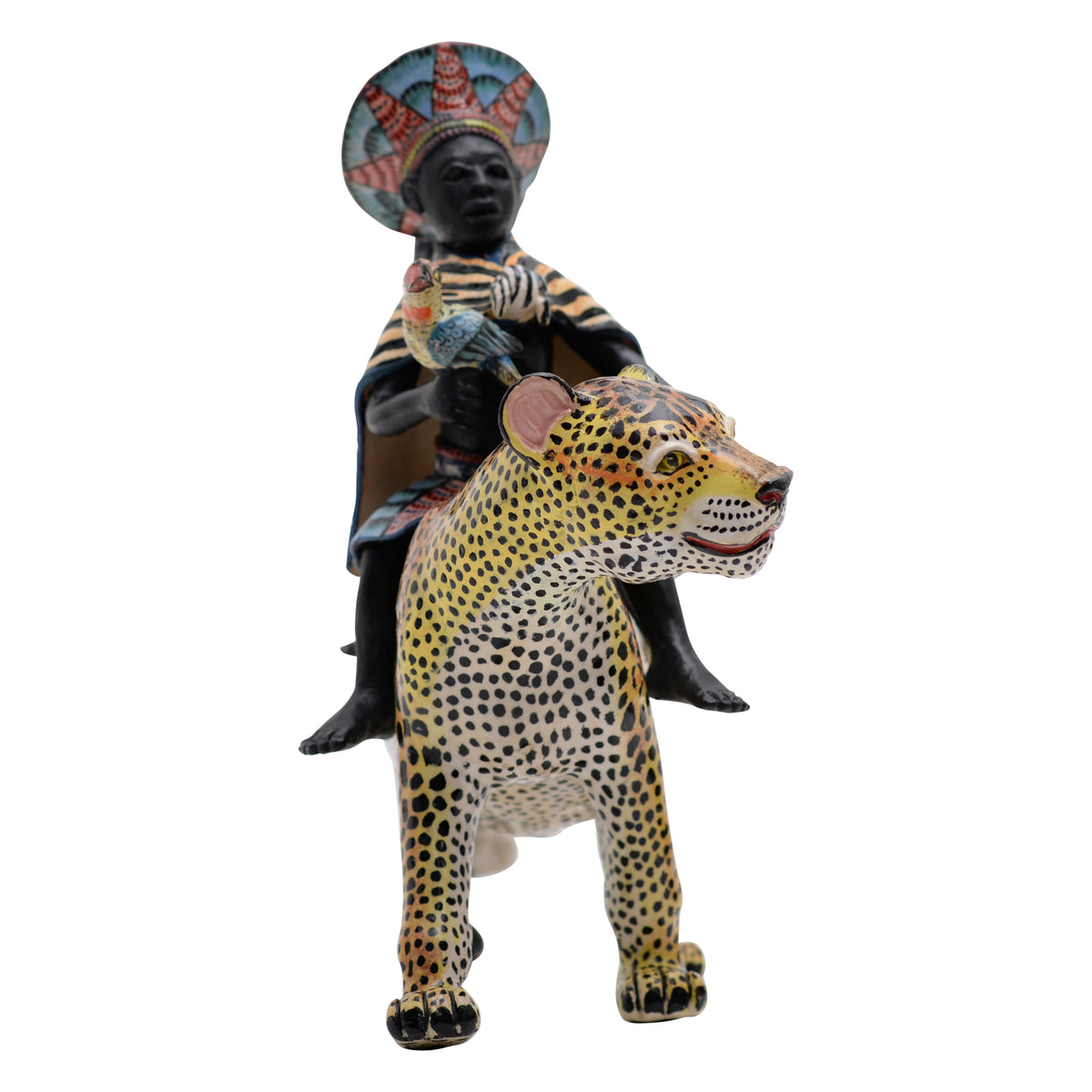 African Women Leopard Rider