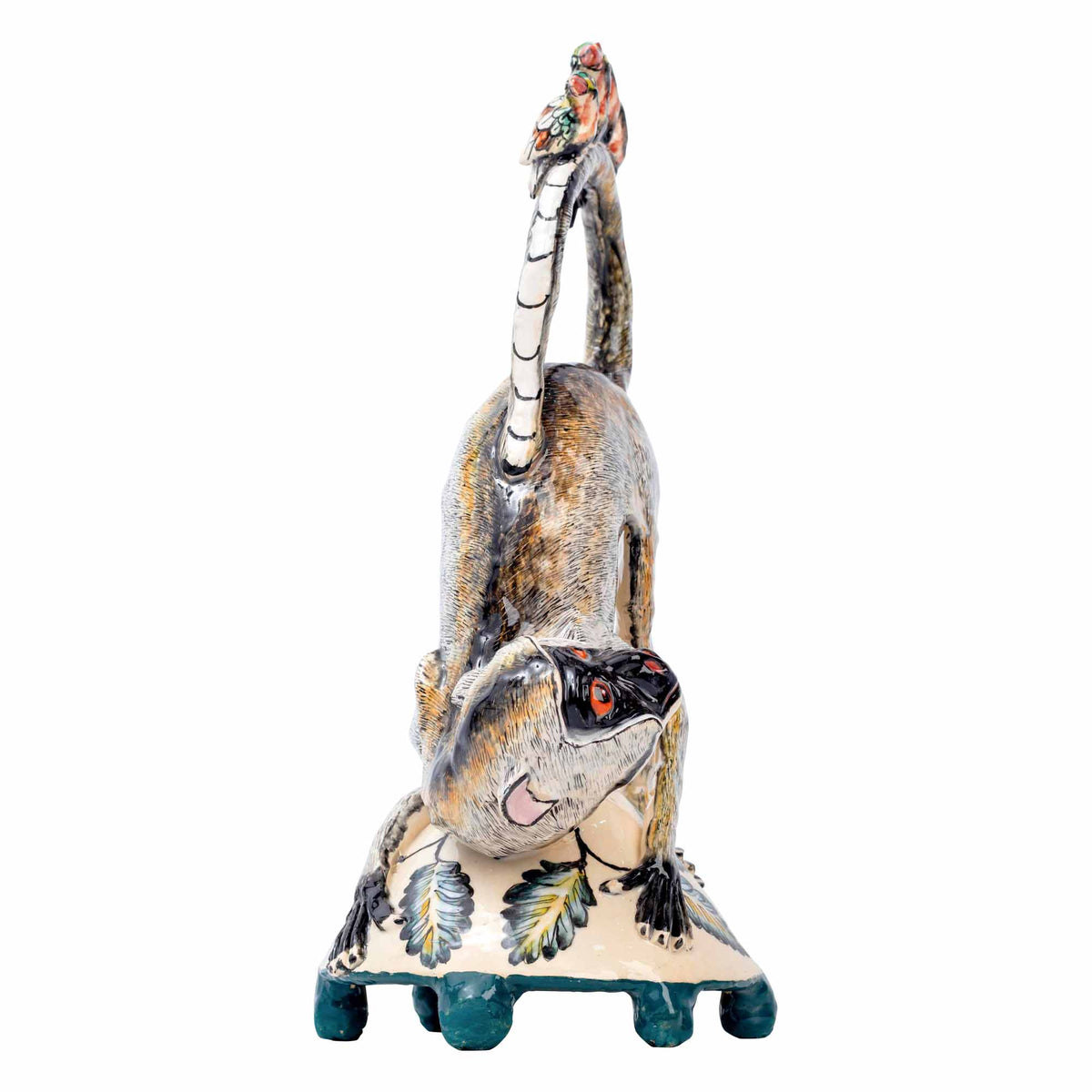 Monkey & Sunbird Sculpture