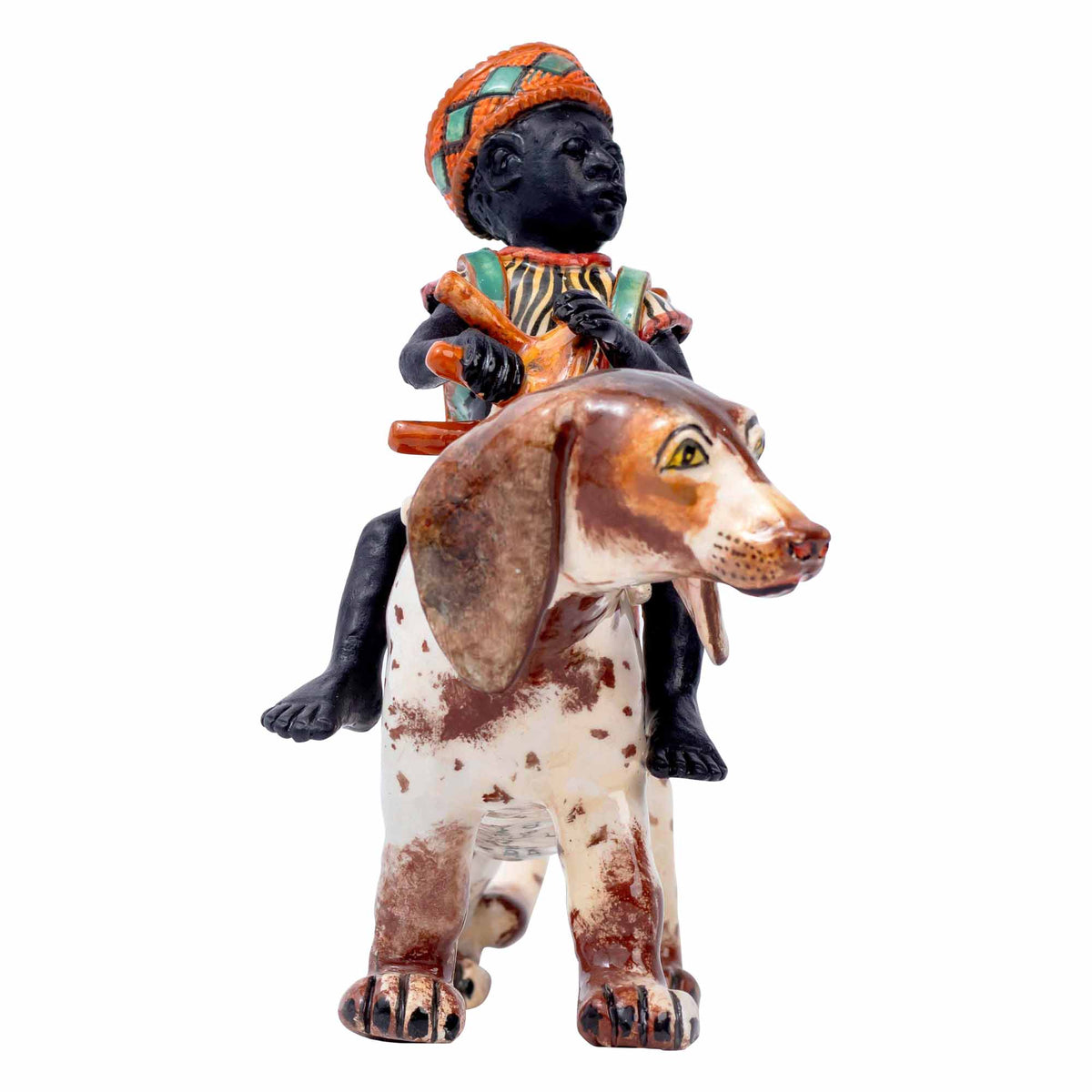 Monkey & Zebra Sculpture
