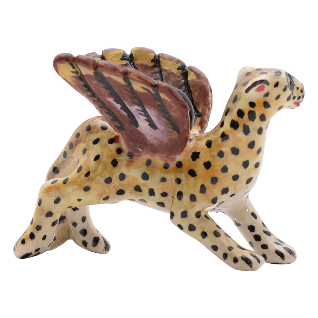 Leopard flying ornament