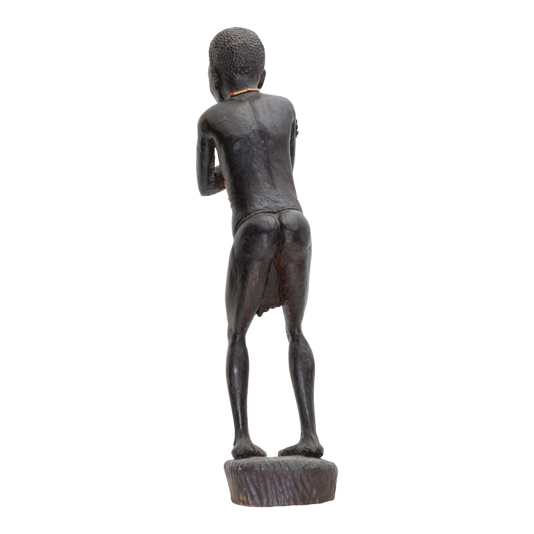 Zulu villager - Wooden sculpture