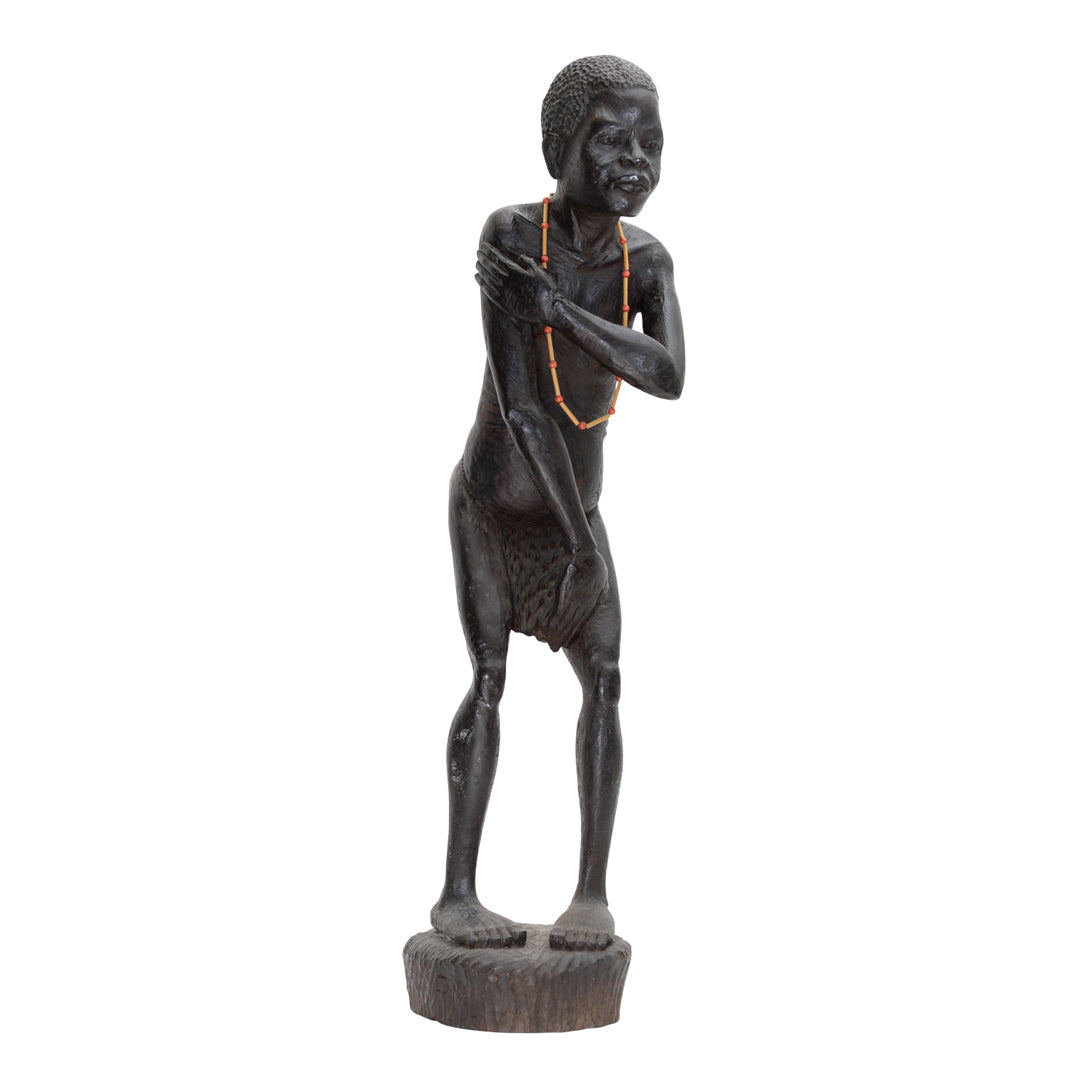 Zulu villager - Wooden sculpture