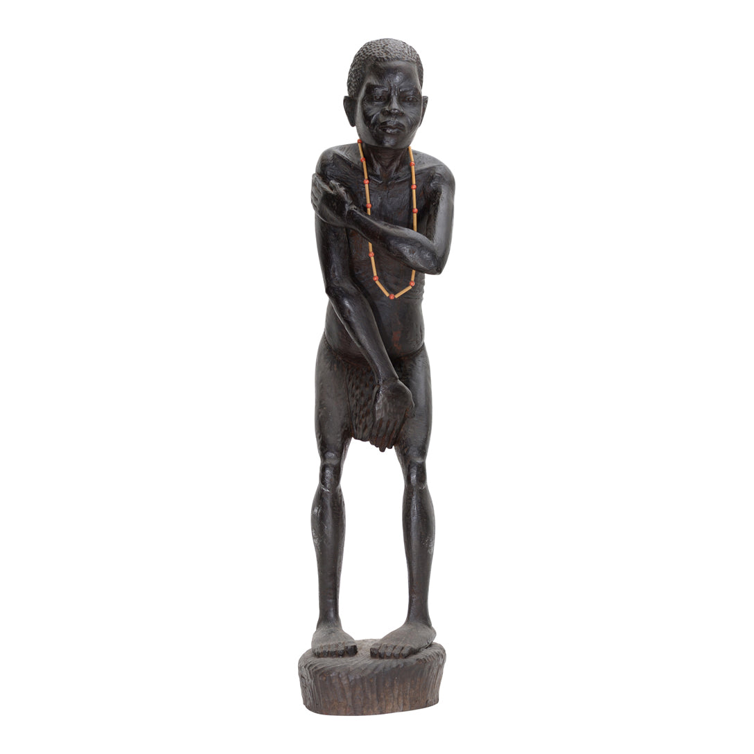 Zulu villager - Wooden sculpture