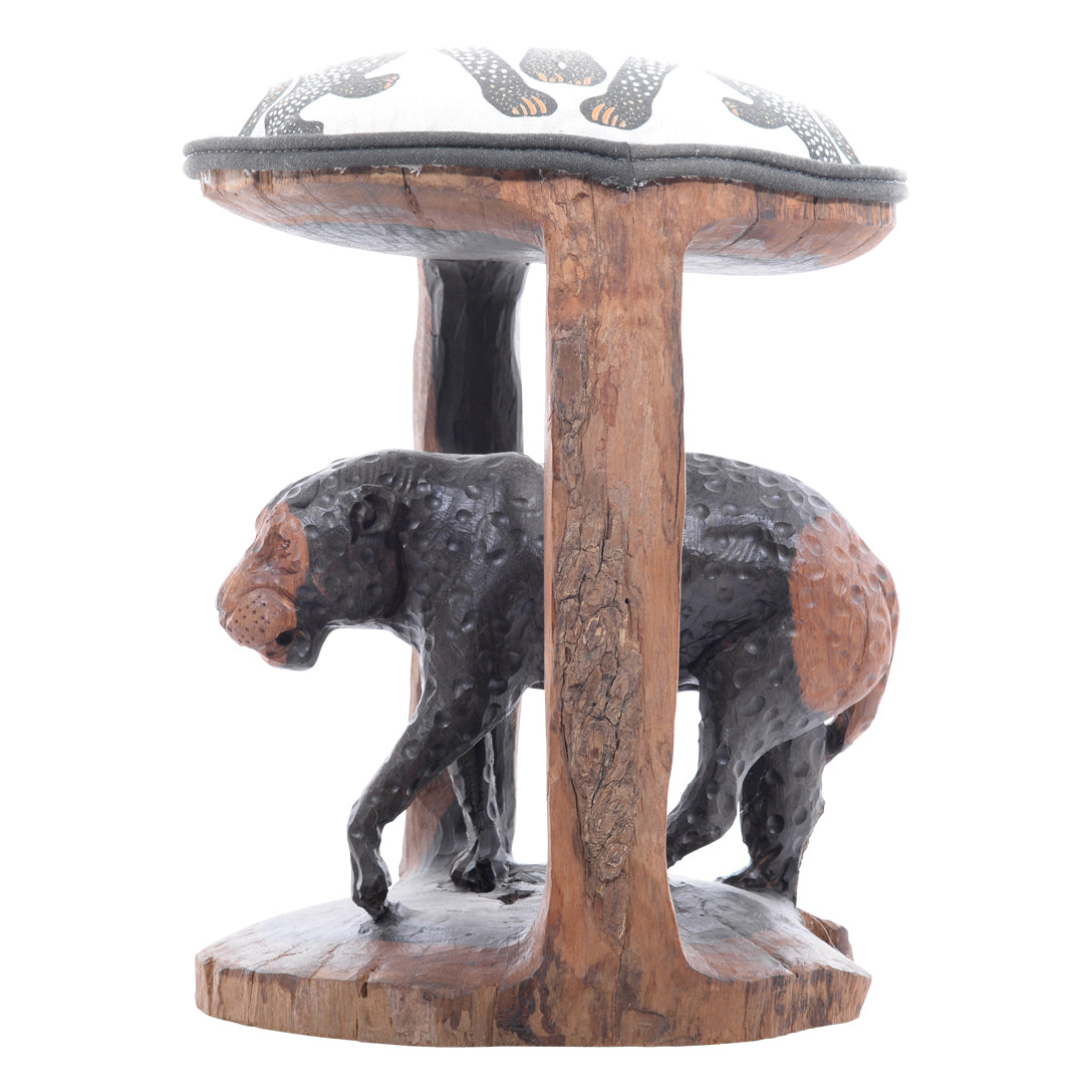 Leopard Batonga footstool
