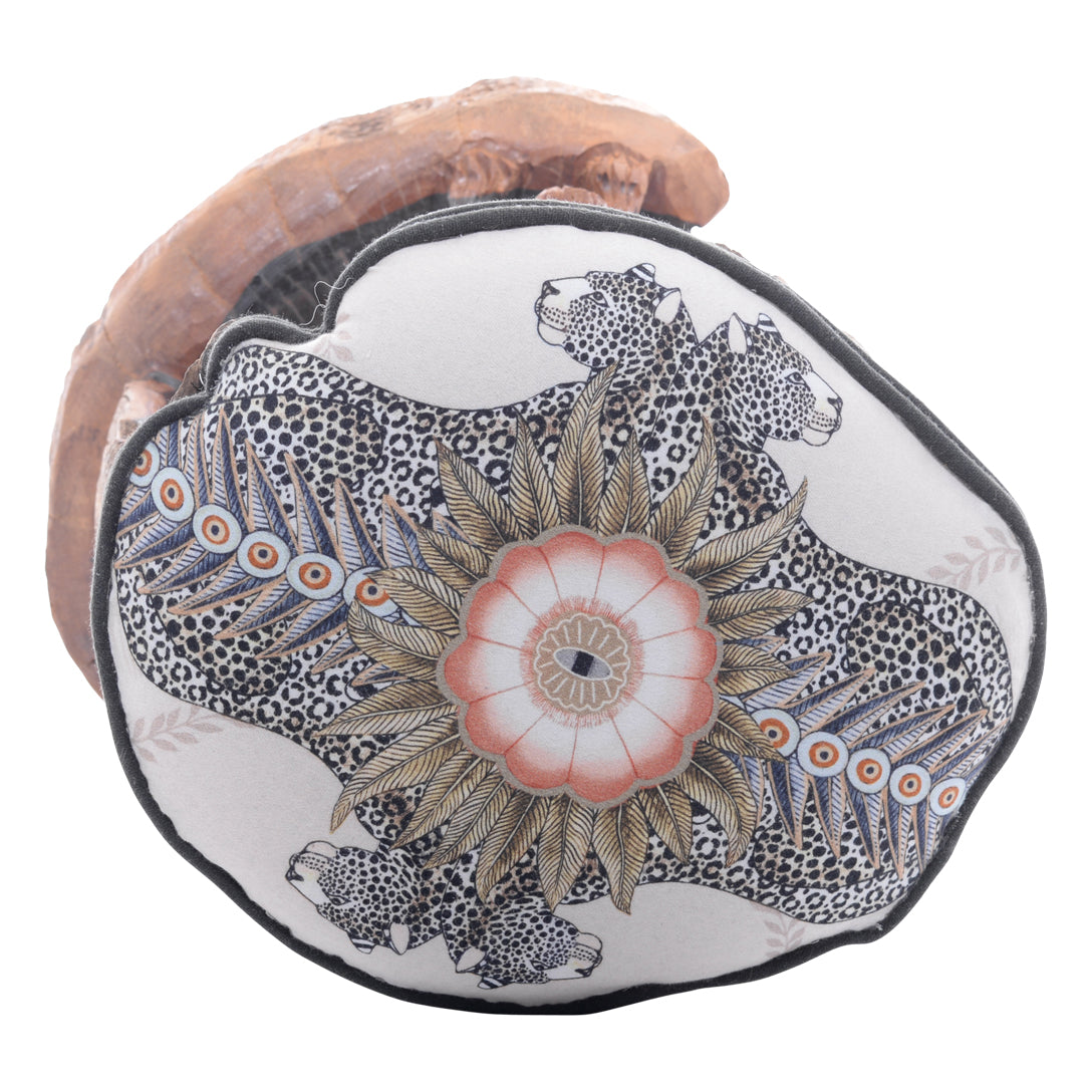 Leopard Batonga footstool