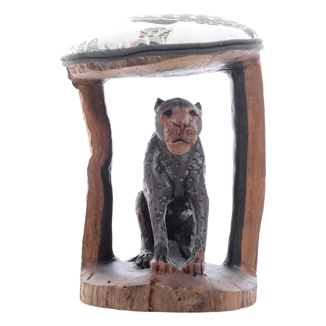 Leopard Batonga footstool
