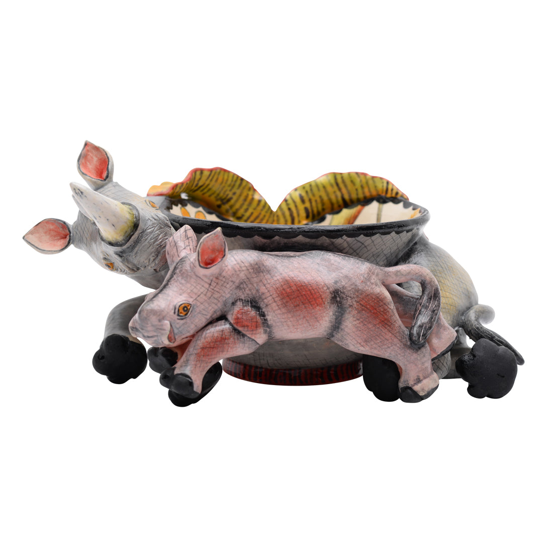 Rhino peanut bowl