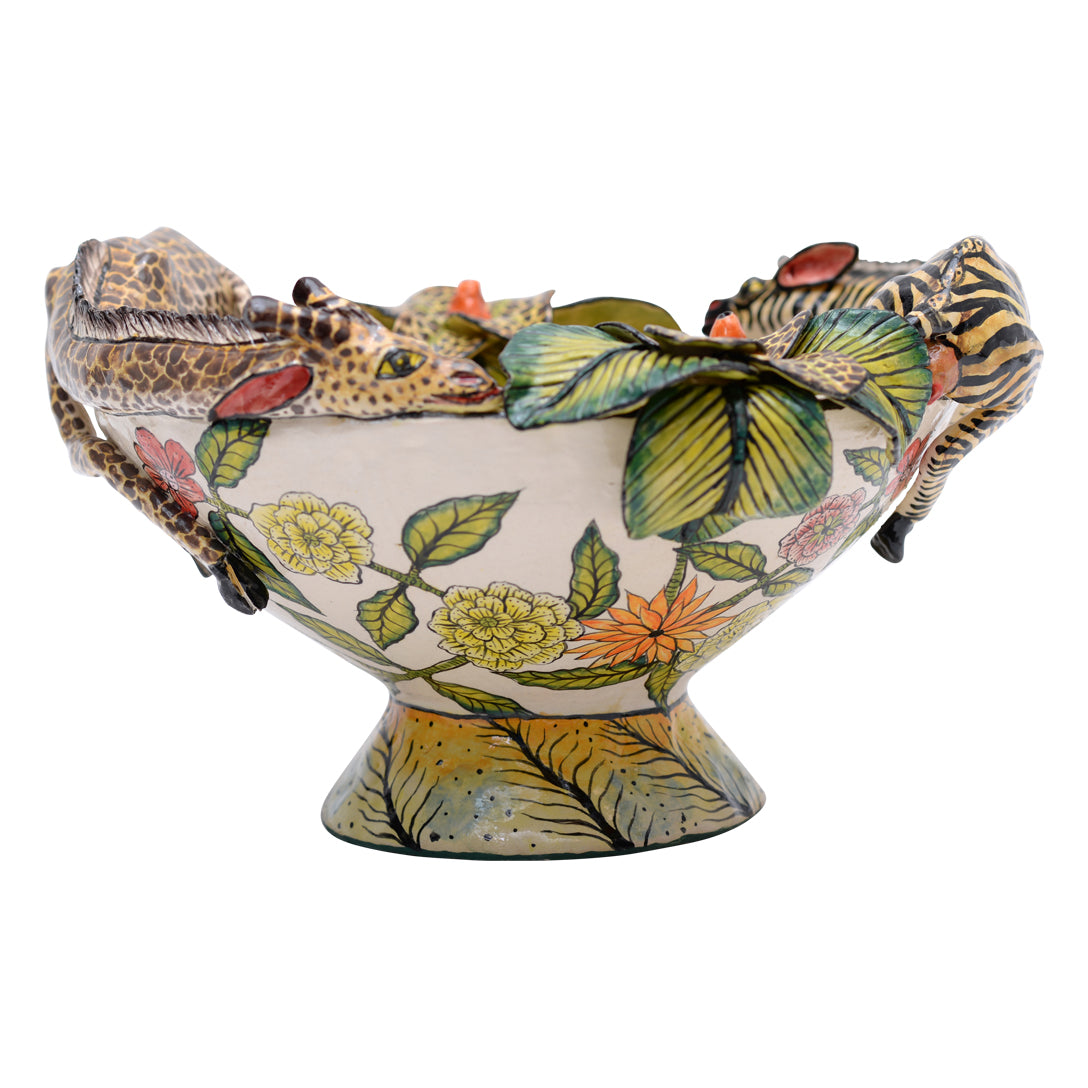 Zebra and Giraffe Bowl