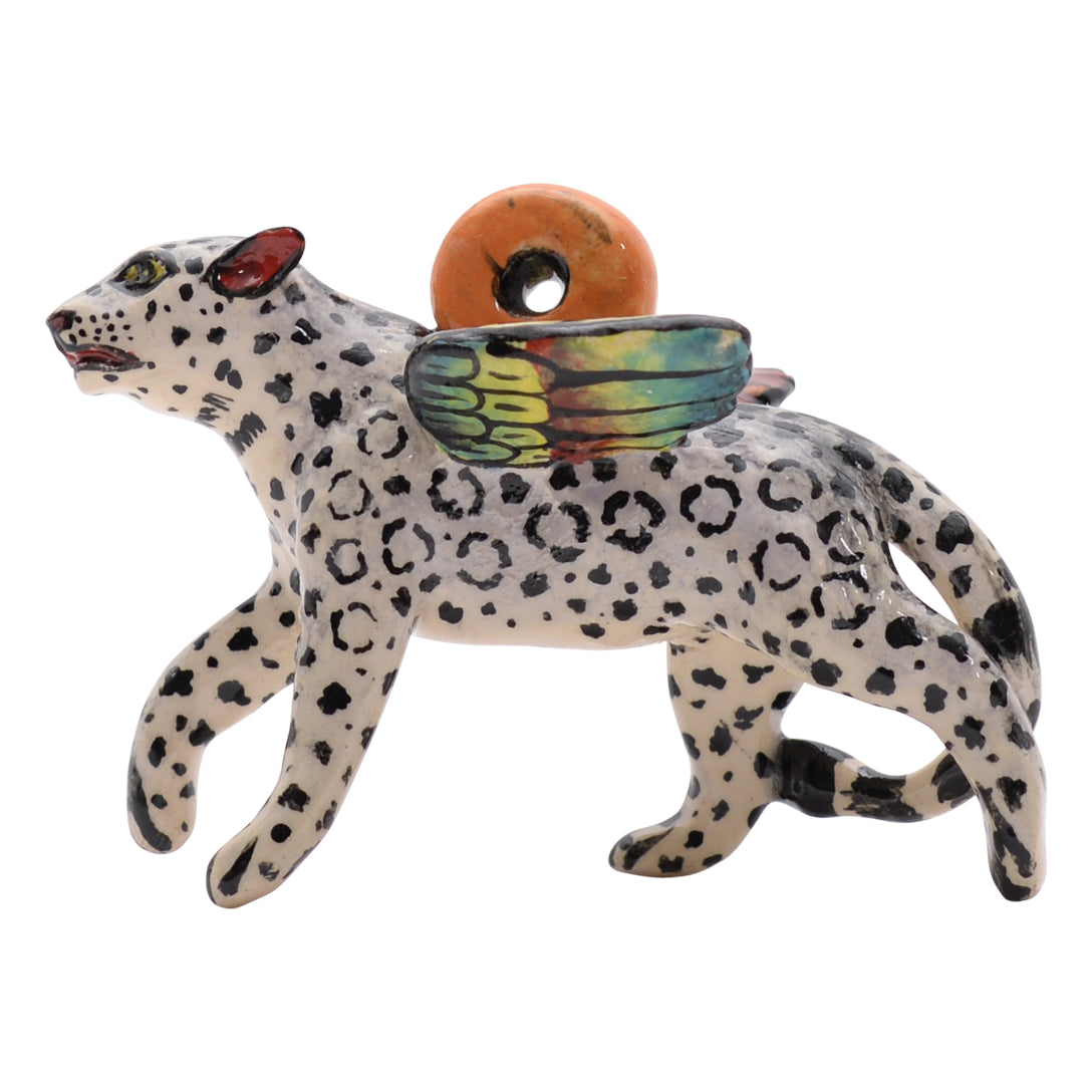 Leopard flying ornament