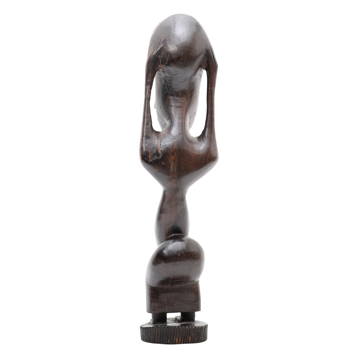 Wooden African ethnic totem wooden statue (as is condiition)