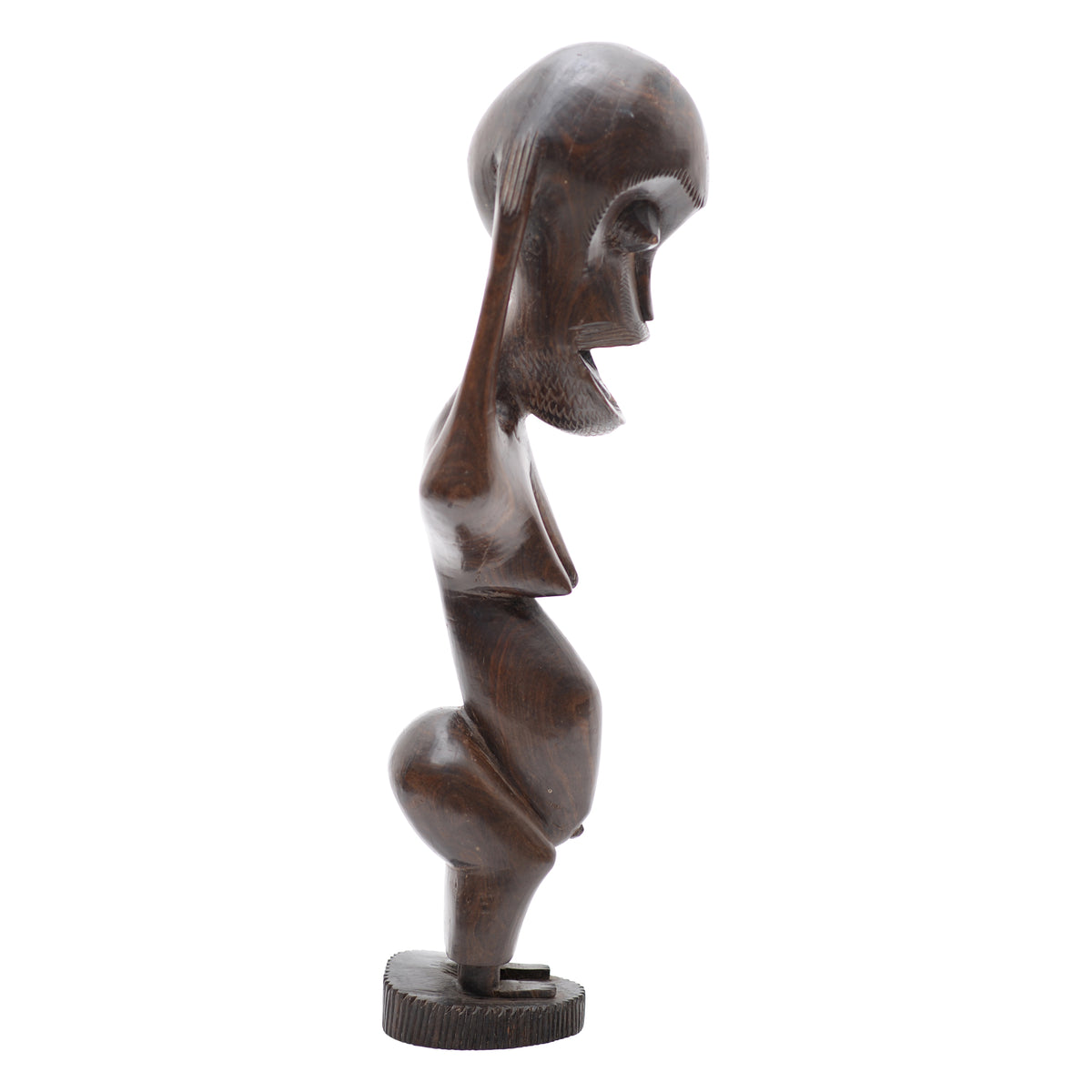 Wooden African ethnic totem wooden statue (as is condiition)