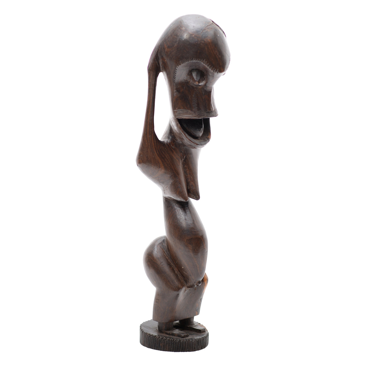 Wooden African ethnic totem wooden statue (as is condiition)