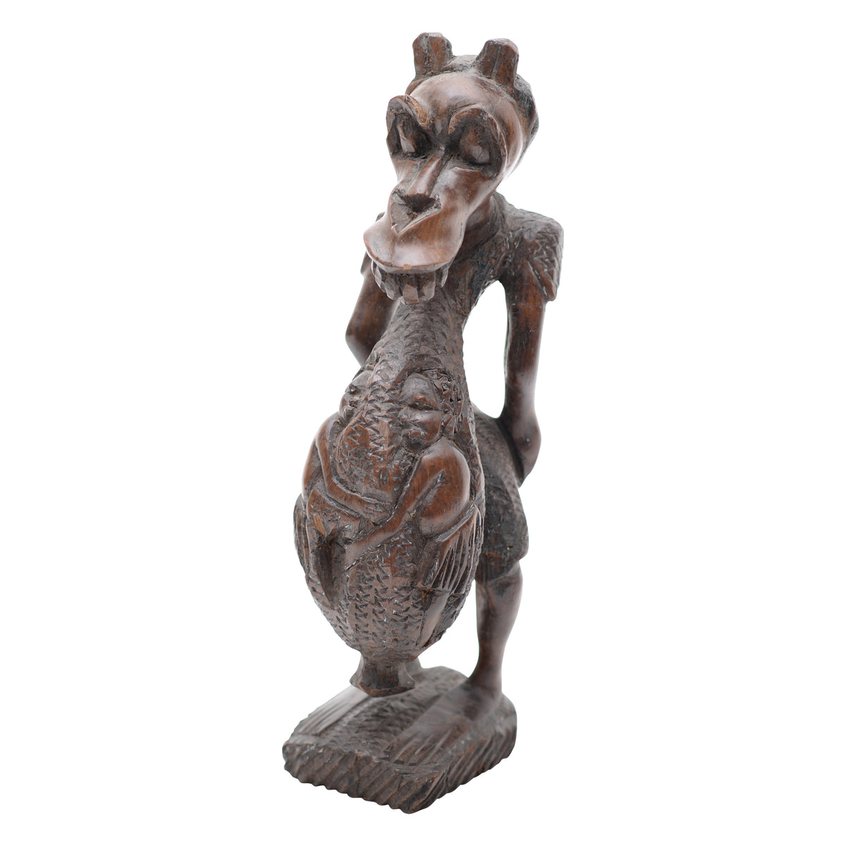 African Nkisi wooden sculpture
