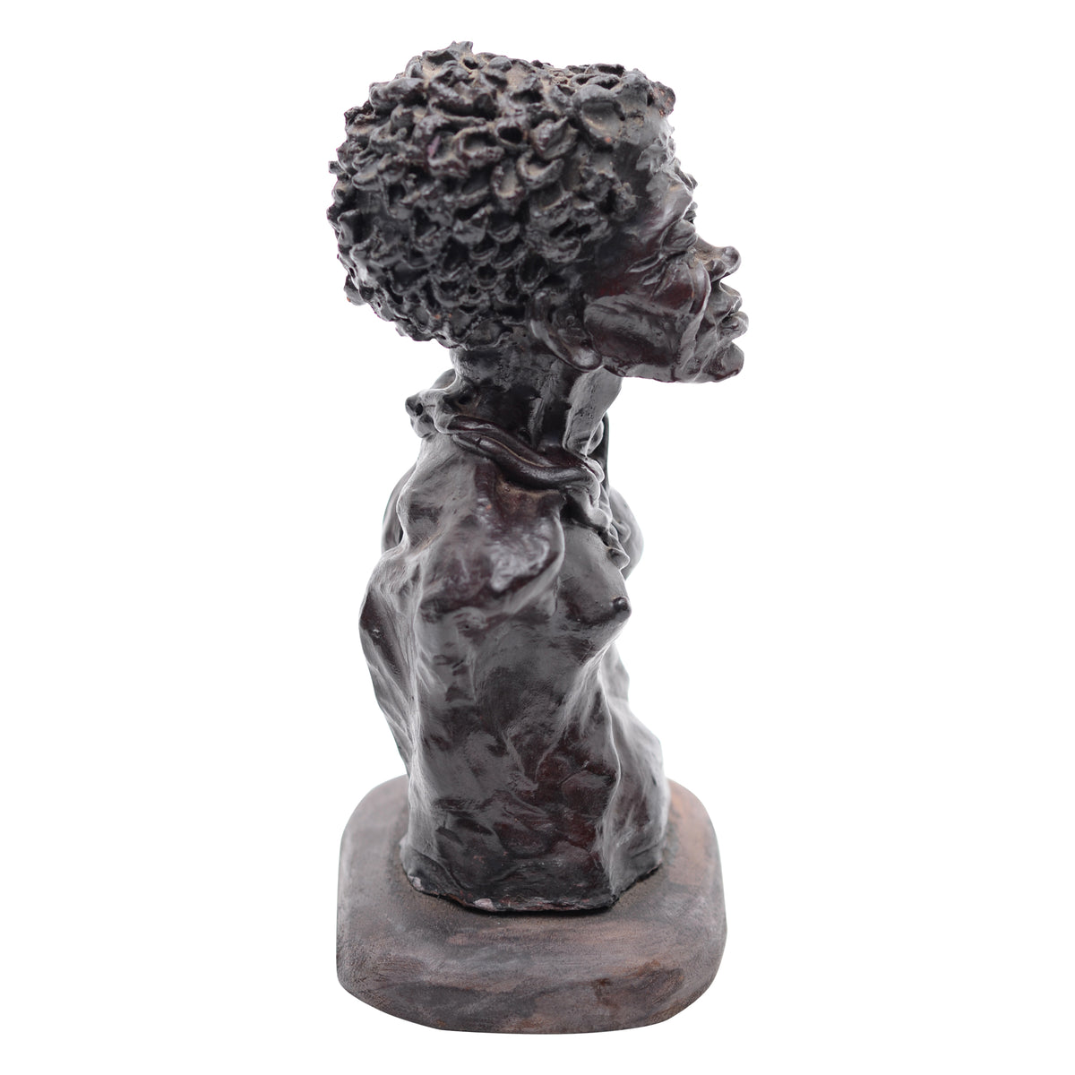 Older man with beard clay bust