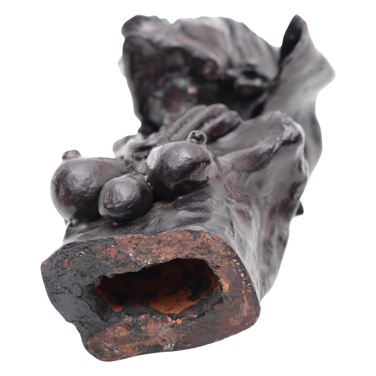 Woman with bandana clay bust
