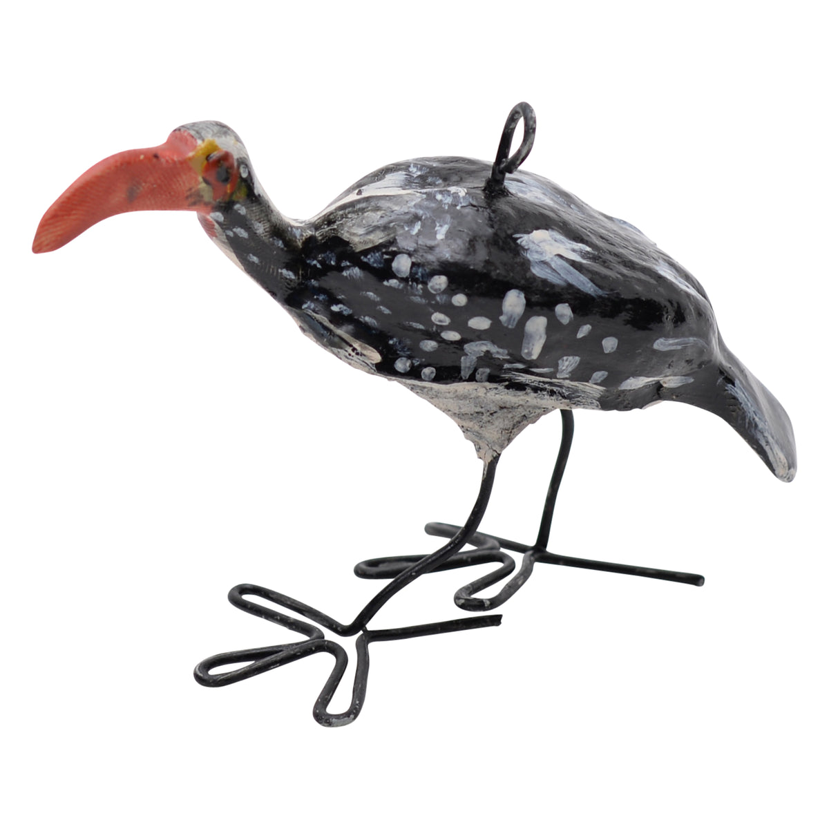 Southern red-billed hornbill ornament
