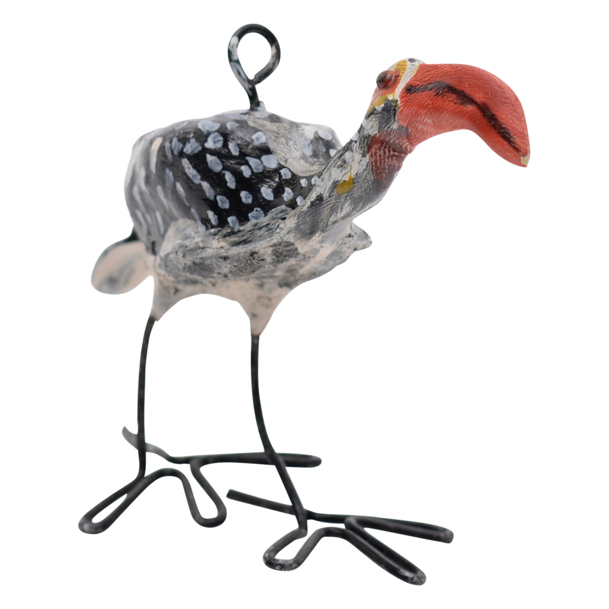 Southern red-billed hornbill ornament
