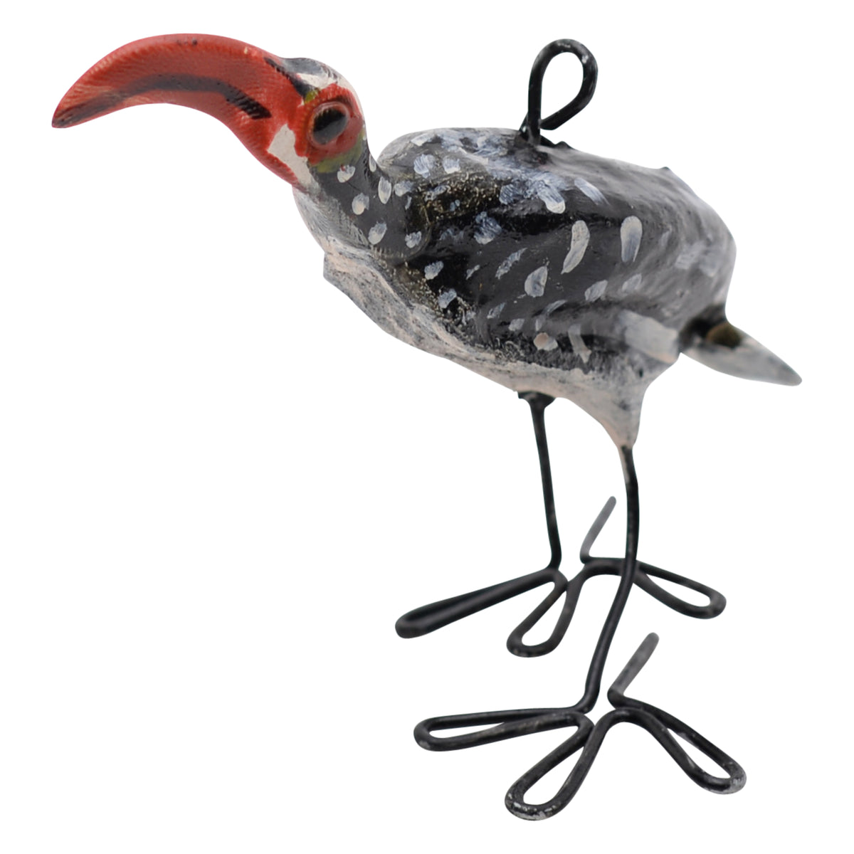 Southern red-billed hornbill ornament