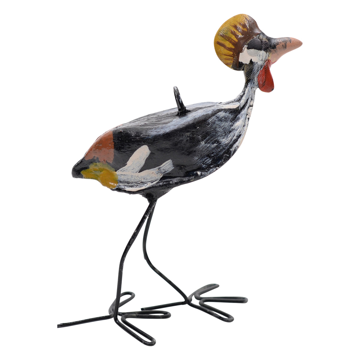 Crowned crane ornament