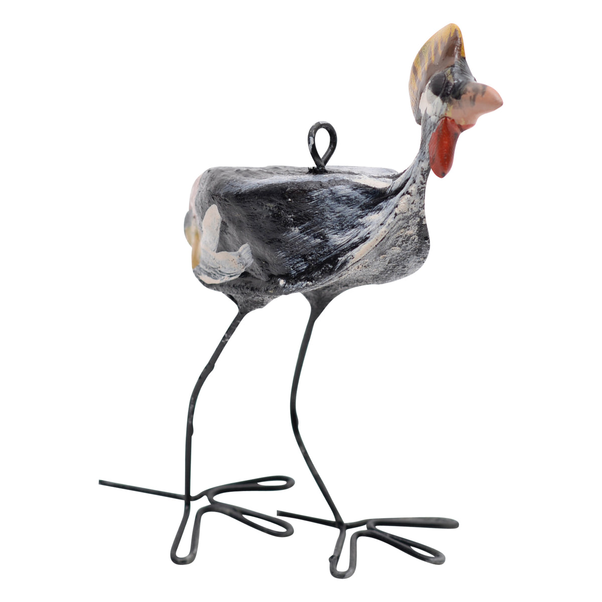 Crowned crane ornament
