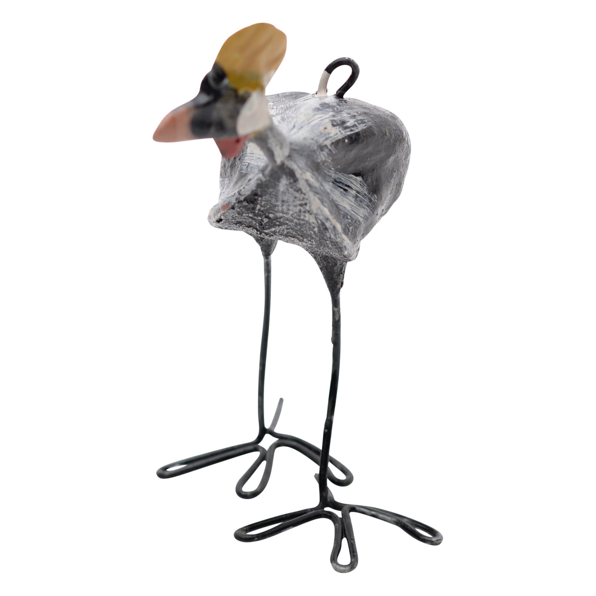 Crowned crane ornament