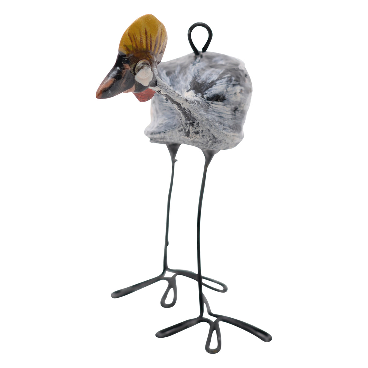 Crowned crane ornament