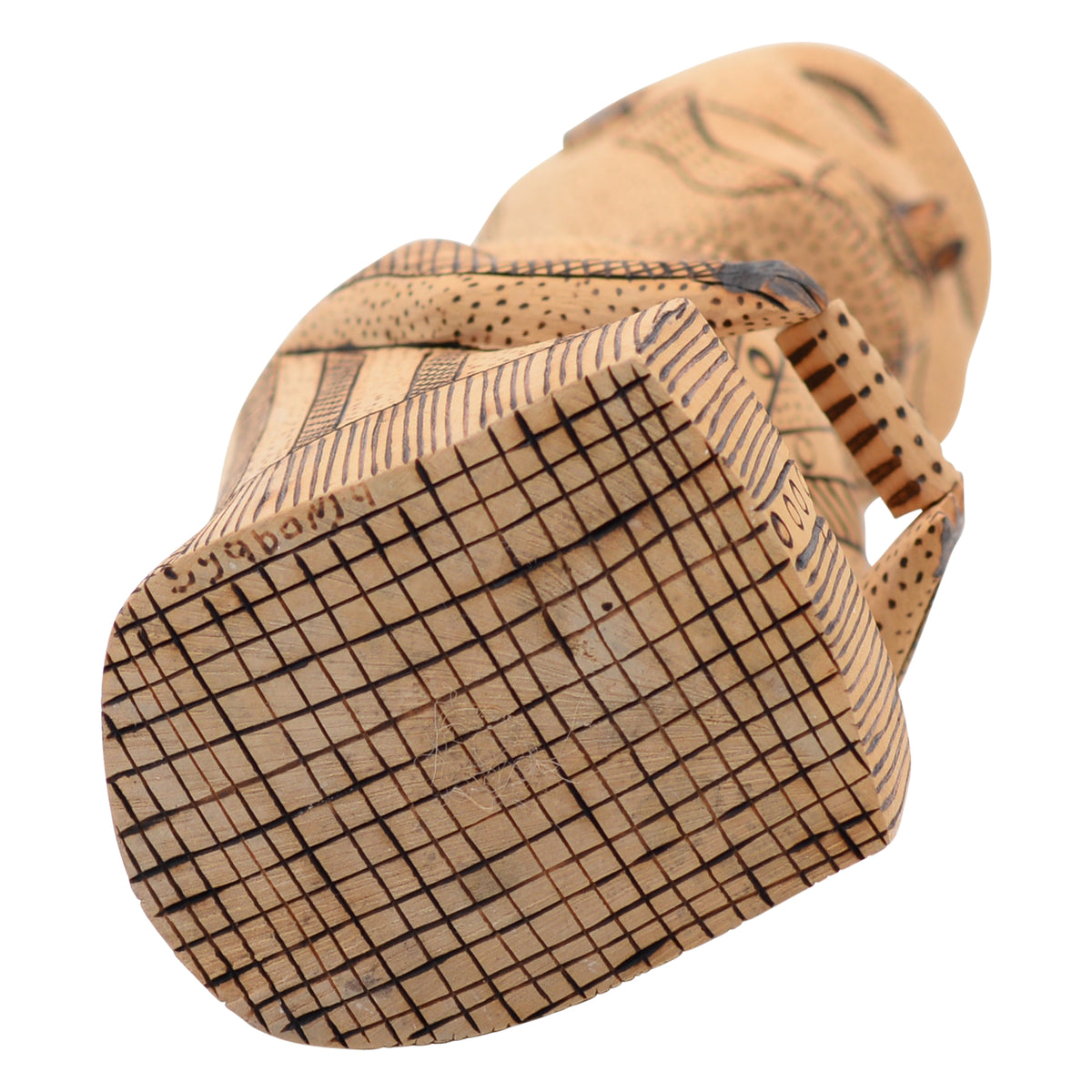 Whimsical farmer sculpture