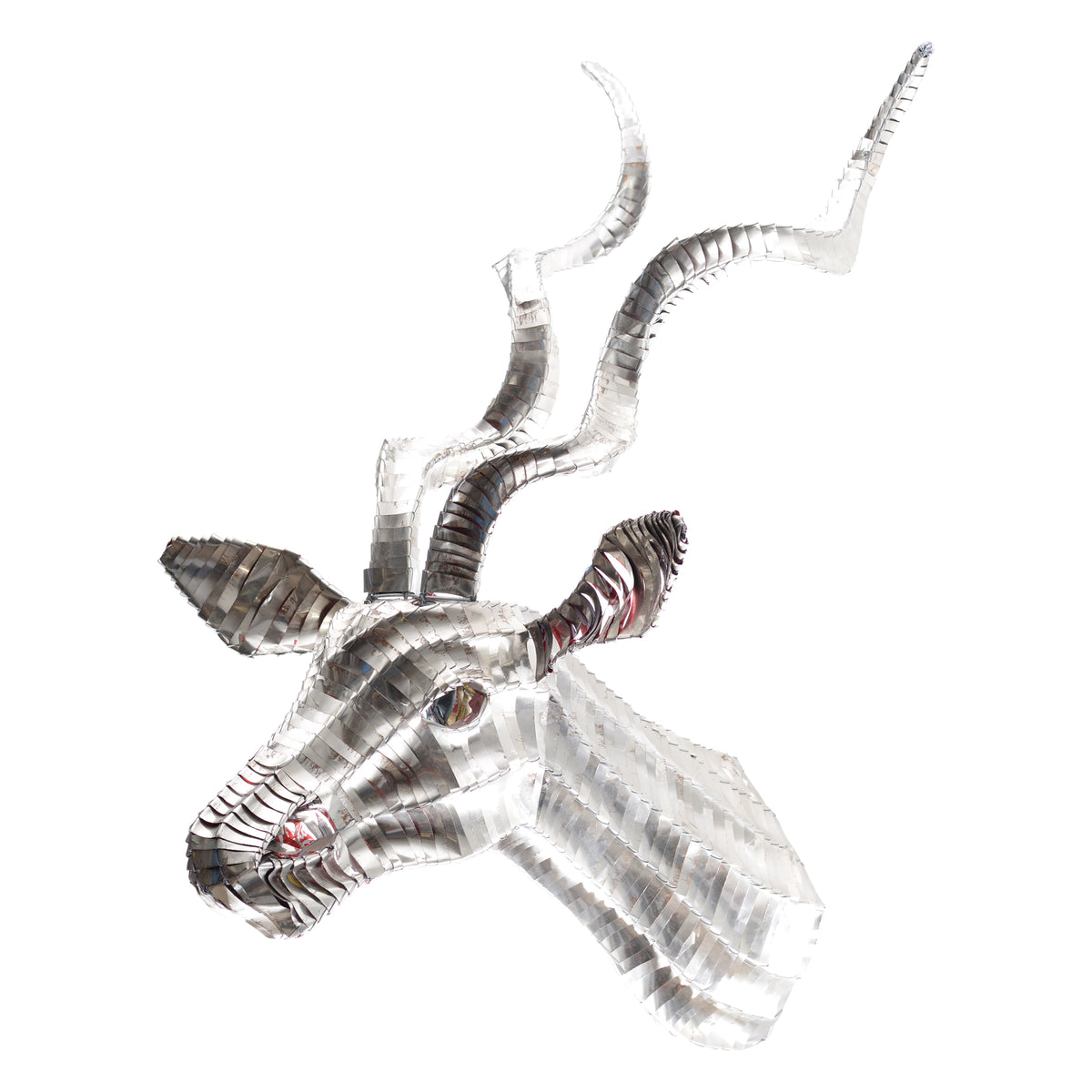 Tin can kudu head mount wall