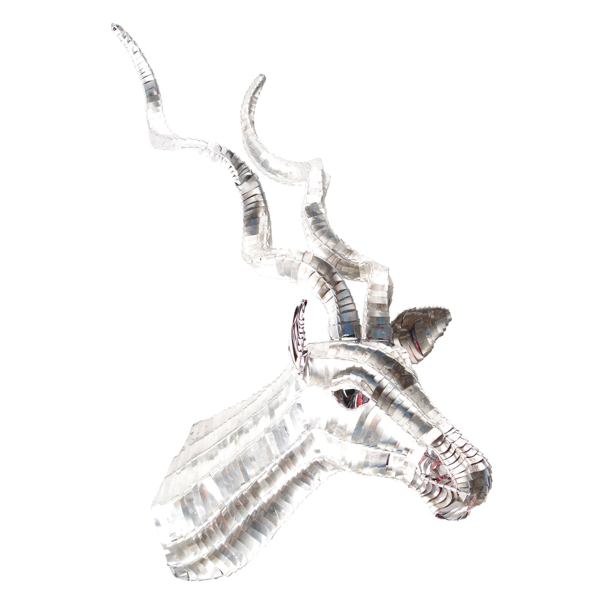 Tin can kudu head mount wall