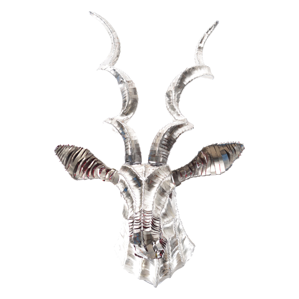 Tin can kudu head mount wall