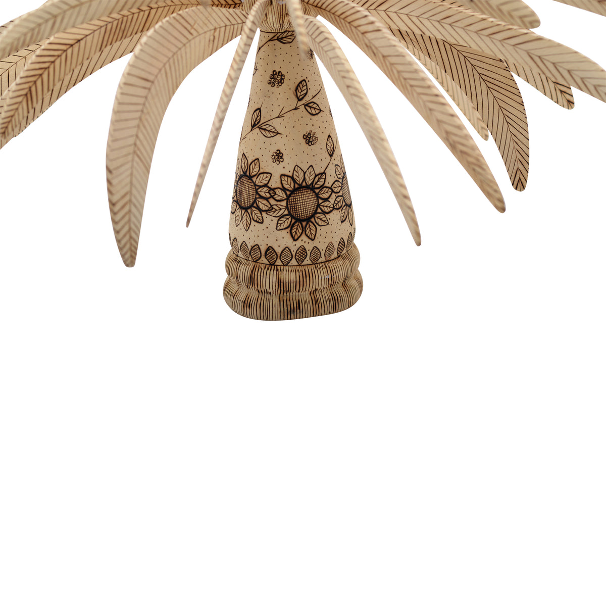 Whimsical palm sculpture