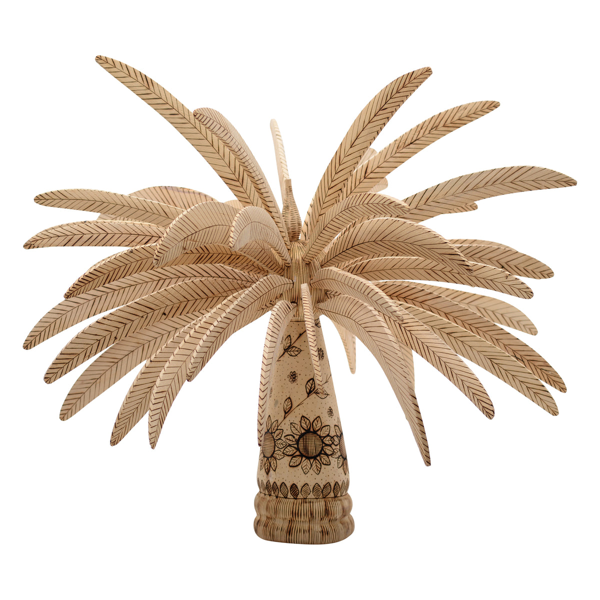 Whimsical palm sculpture