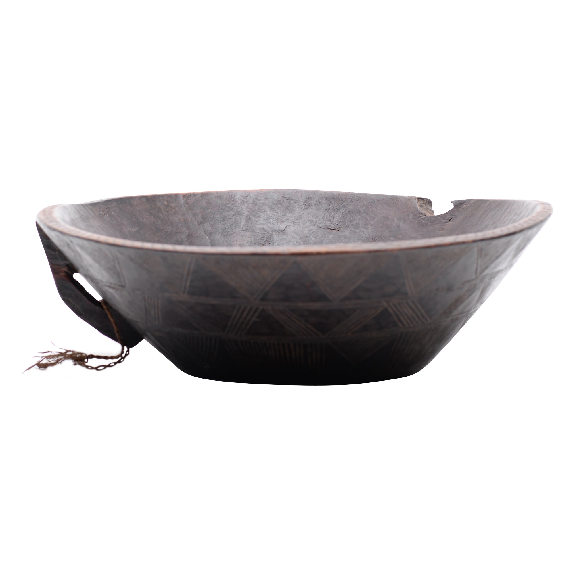 Hand carved wooden bowl