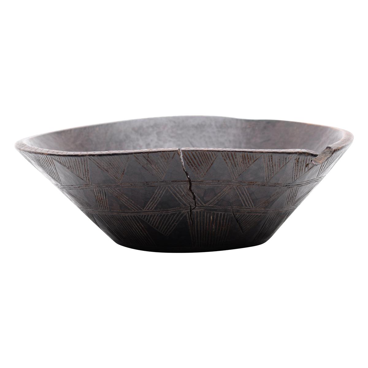 Hand carved wooden bowl