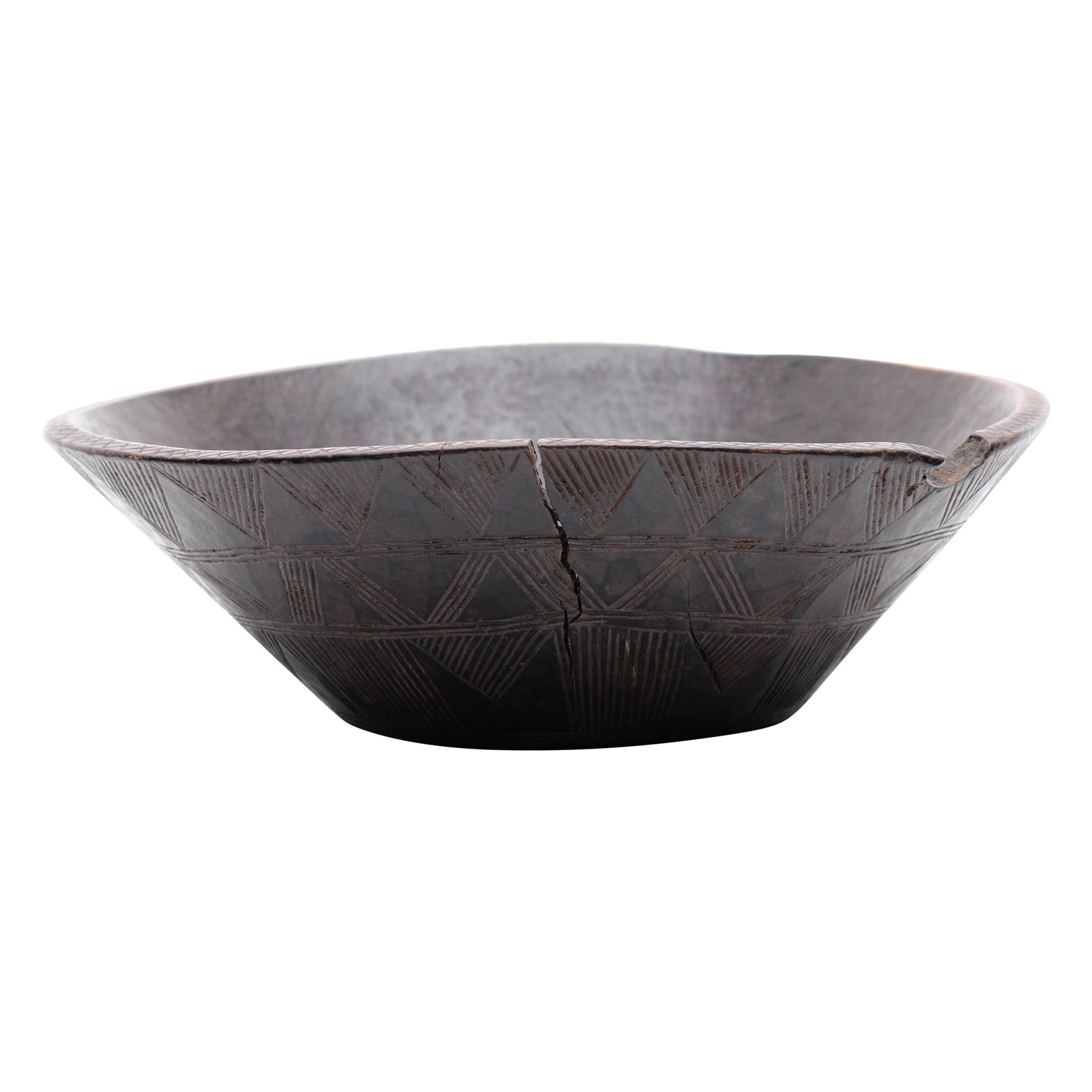 Hand carved wooden bowl