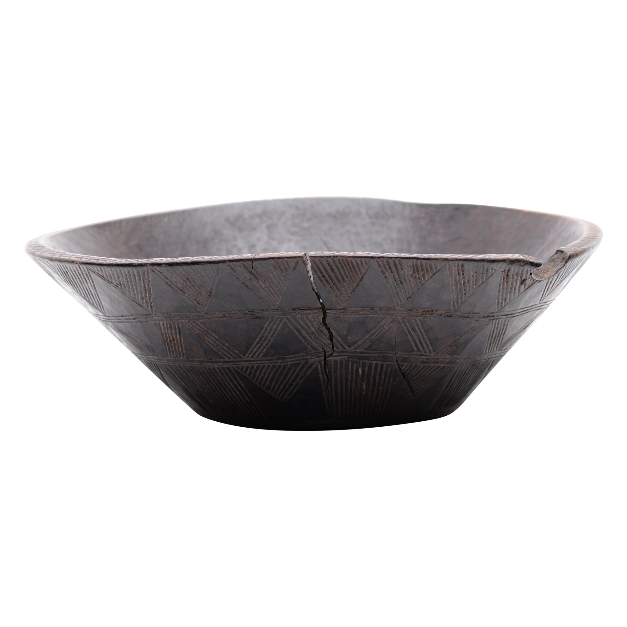 Hand carved wooden bowl