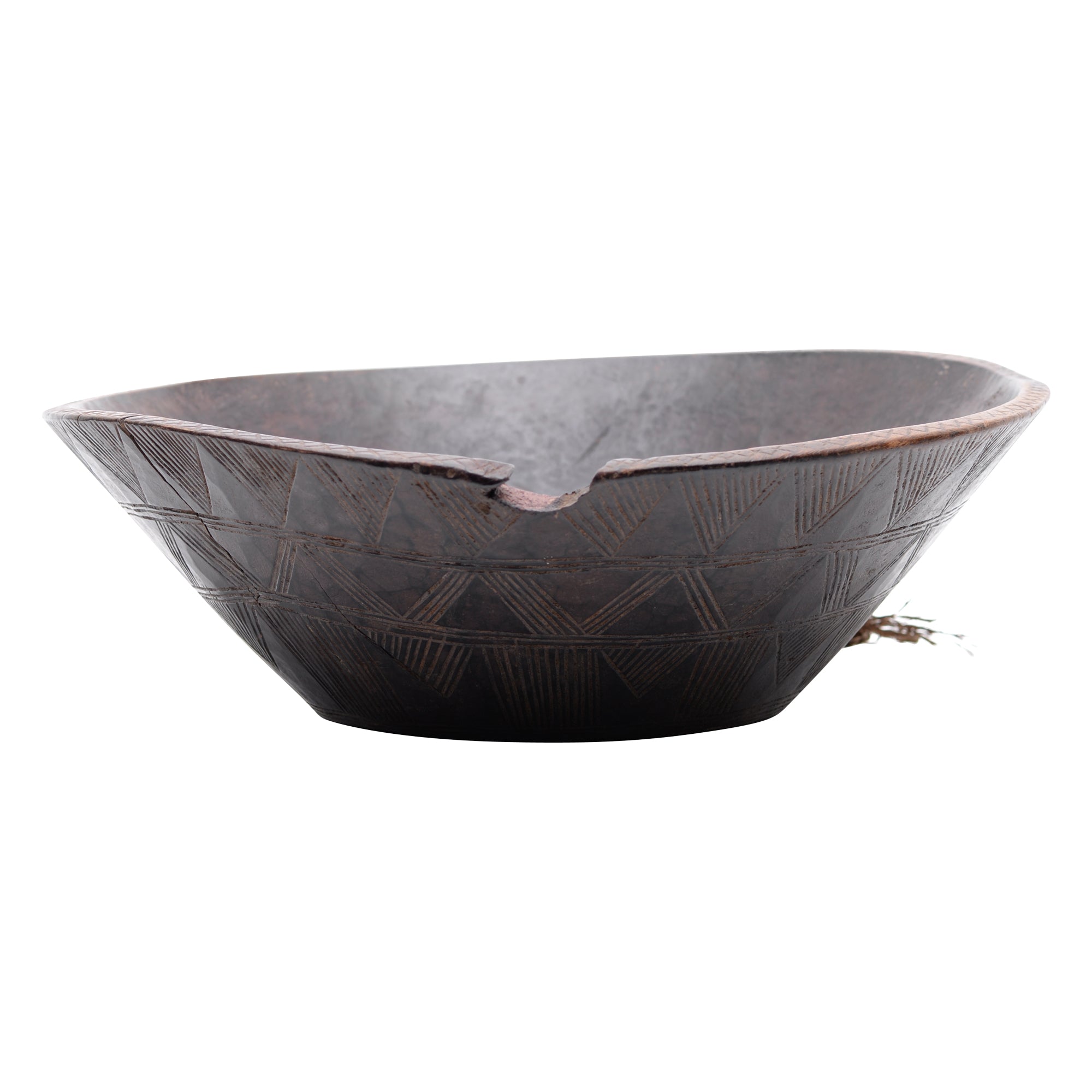 Hand carved wooden bowl