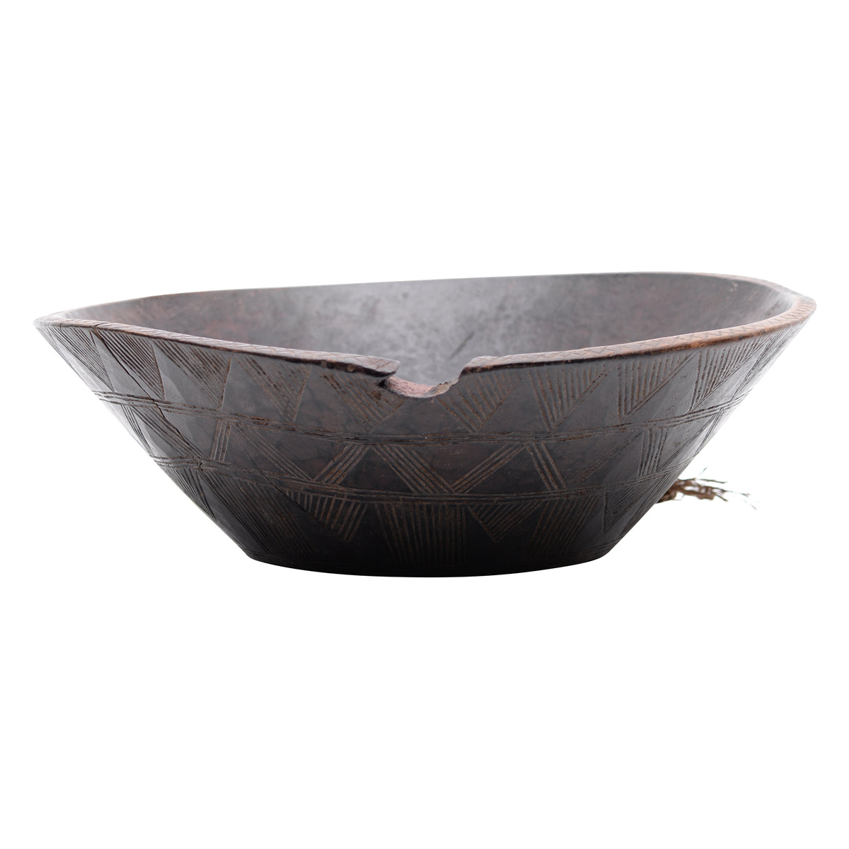 Hand carved wooden bowl