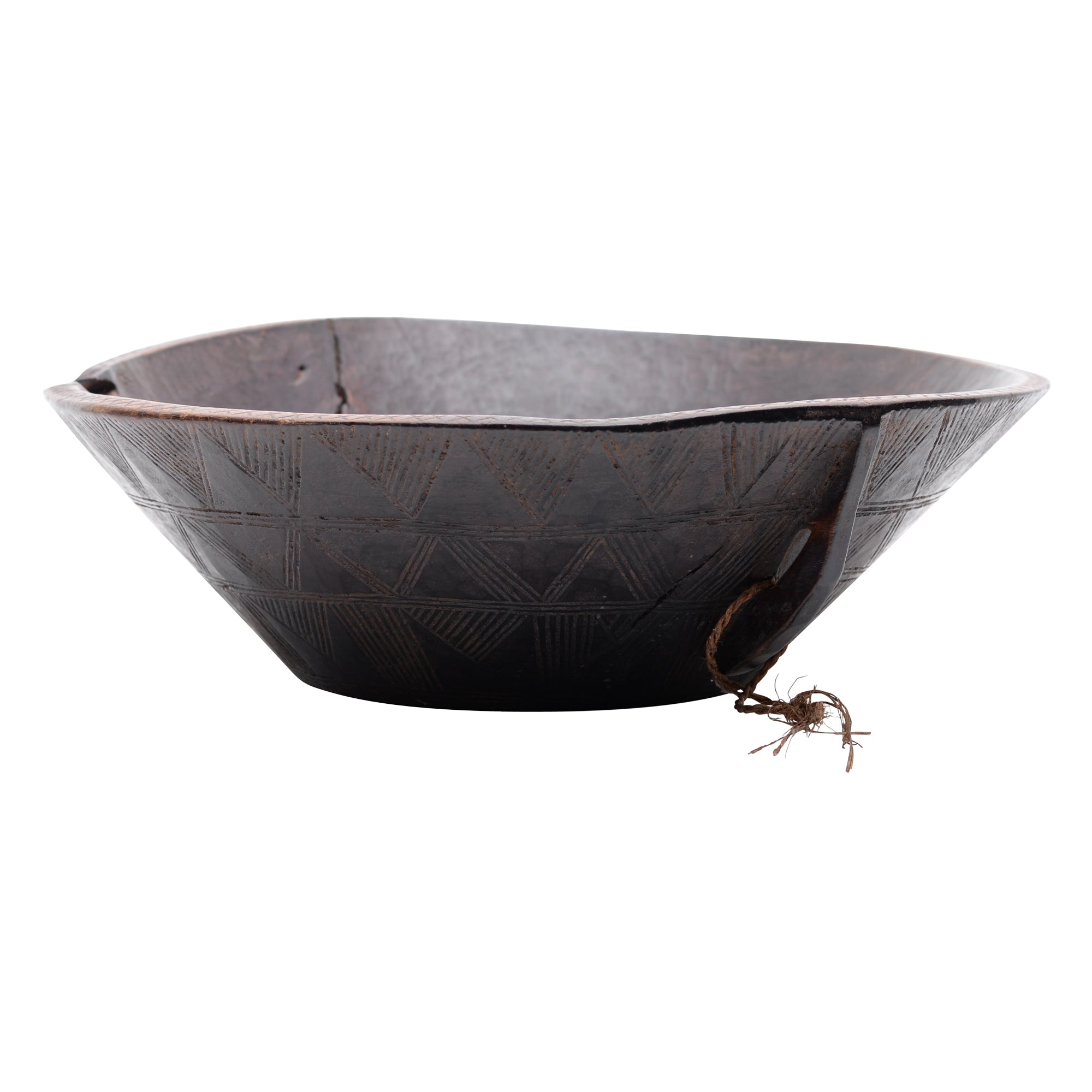 Hand carved wooden bowl