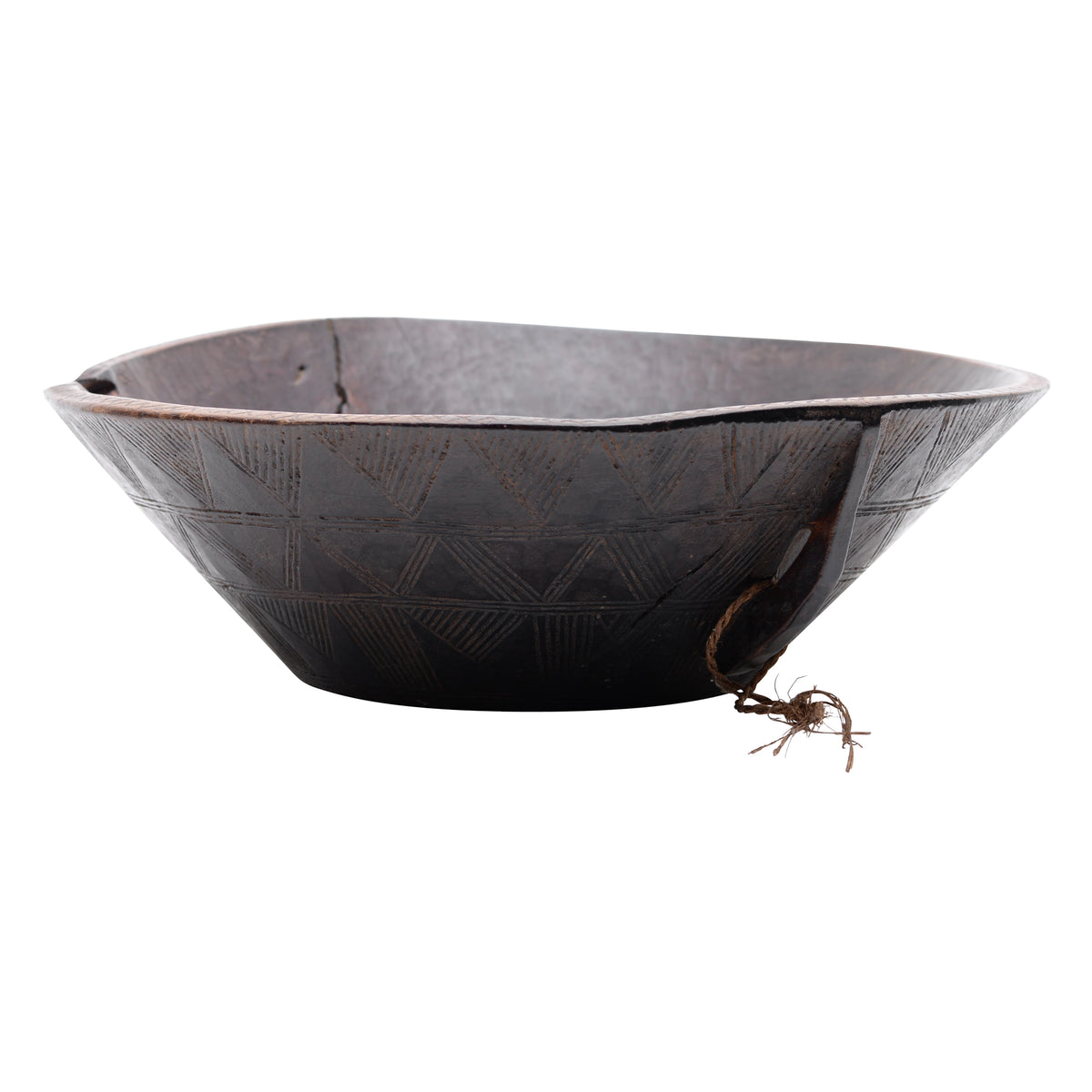 Hand carved wooden bowl