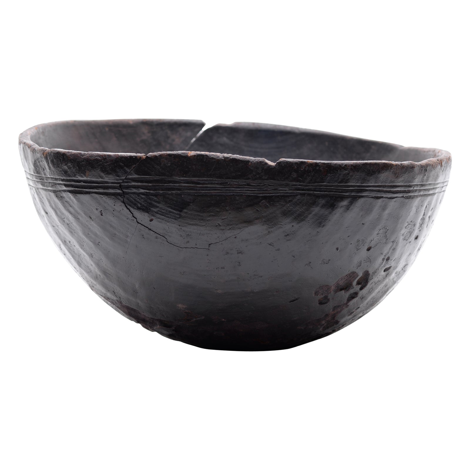 Hand carved wooden bowl