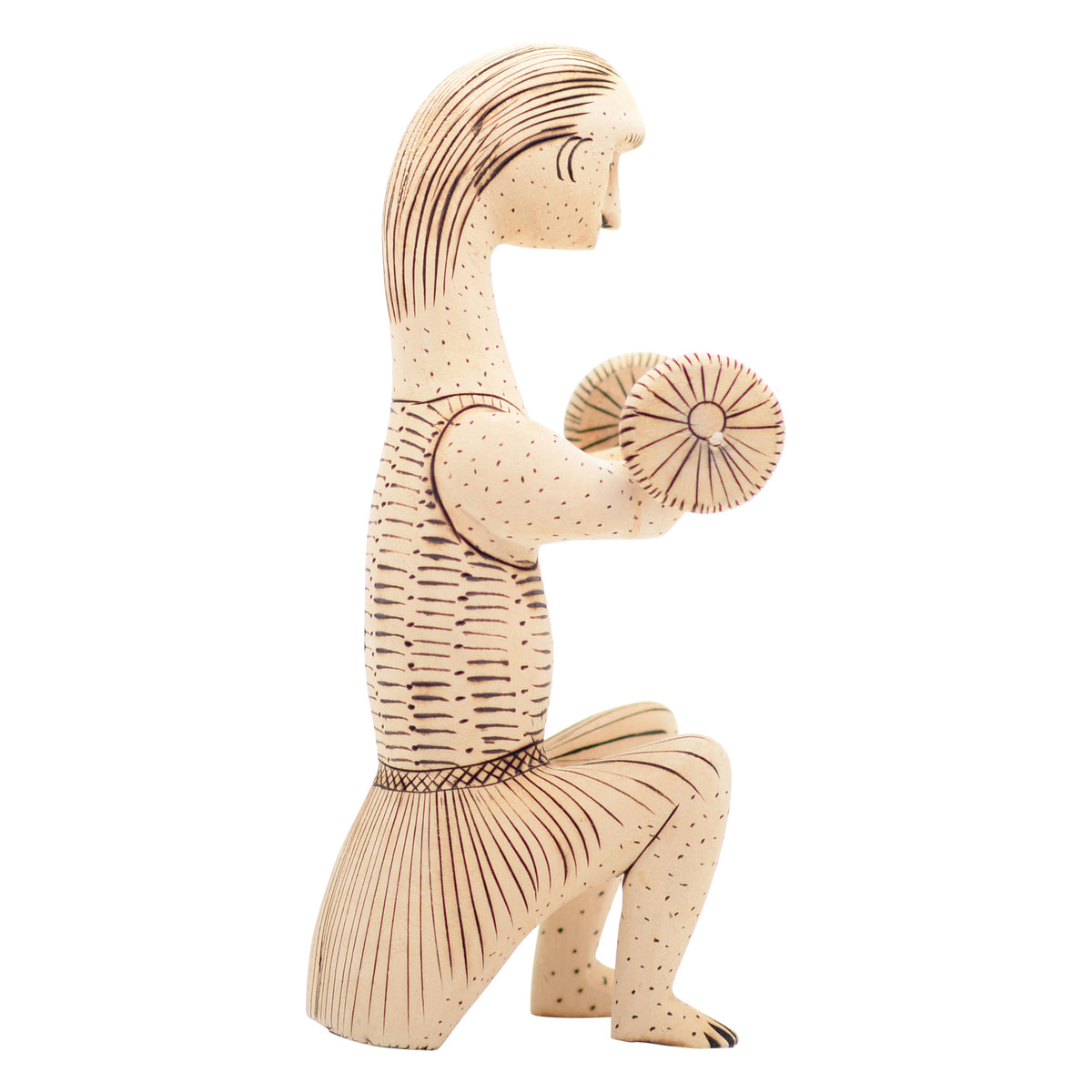 Whimsical folk art figure sculpture