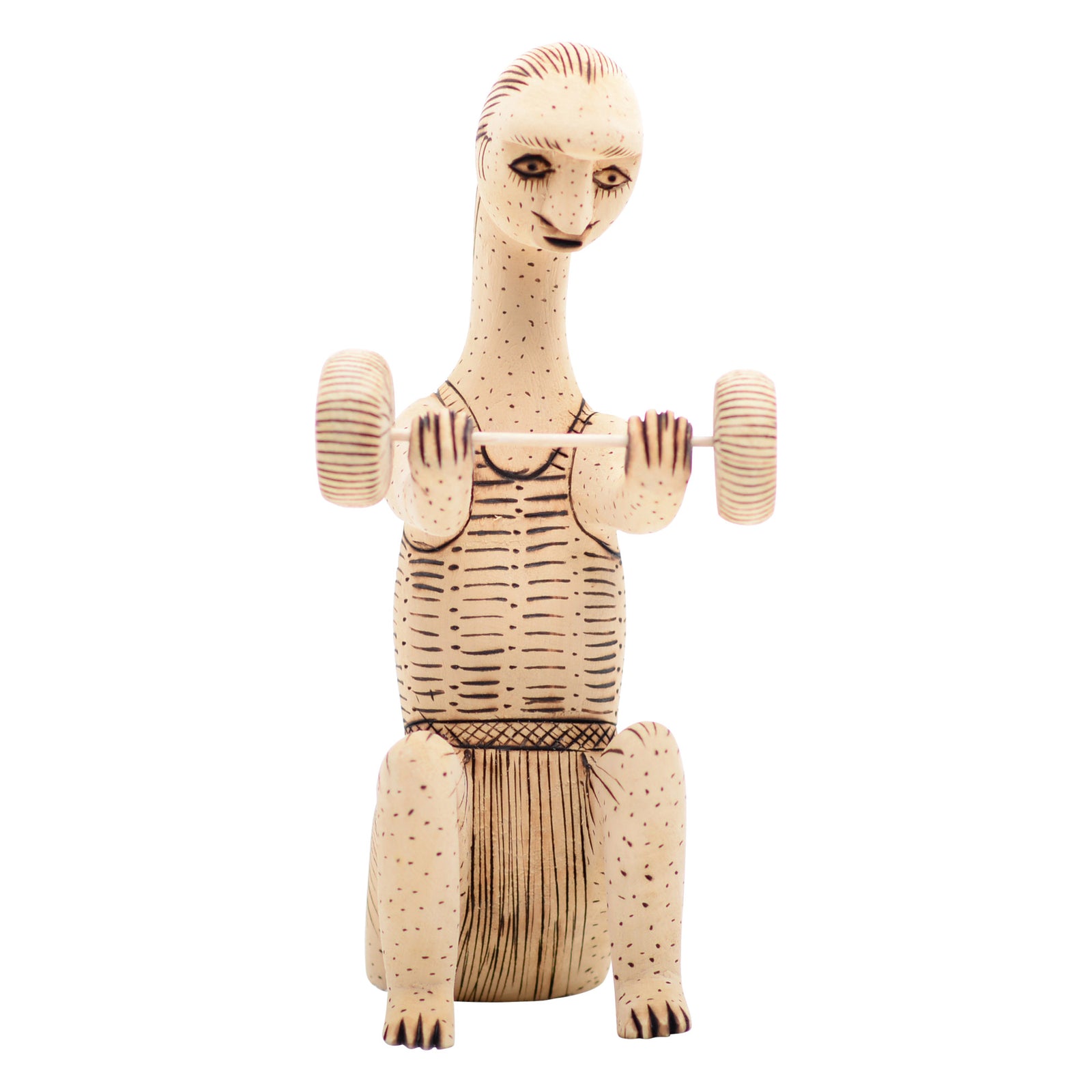 Whimsical folk art figure sculpture