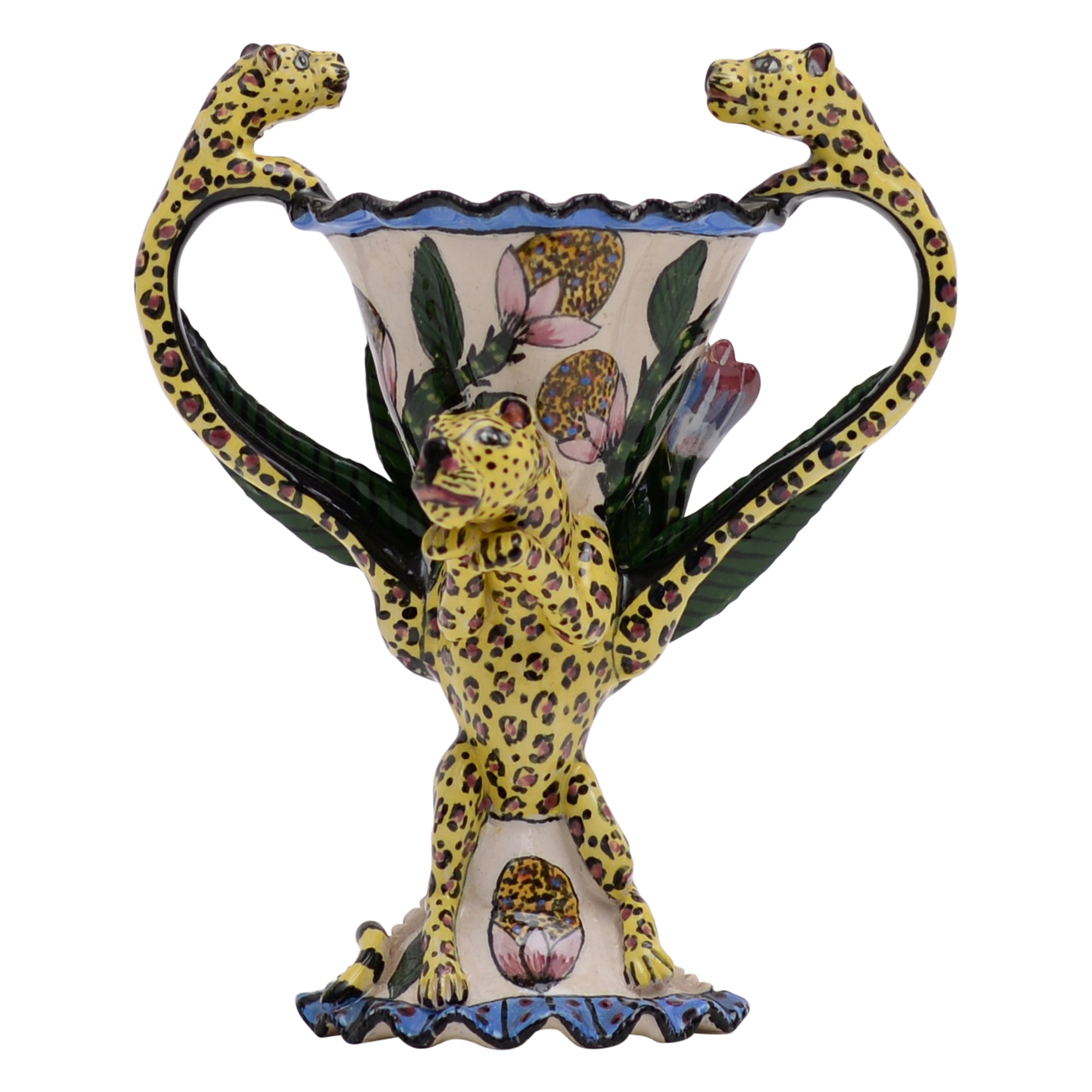 Leopard vase