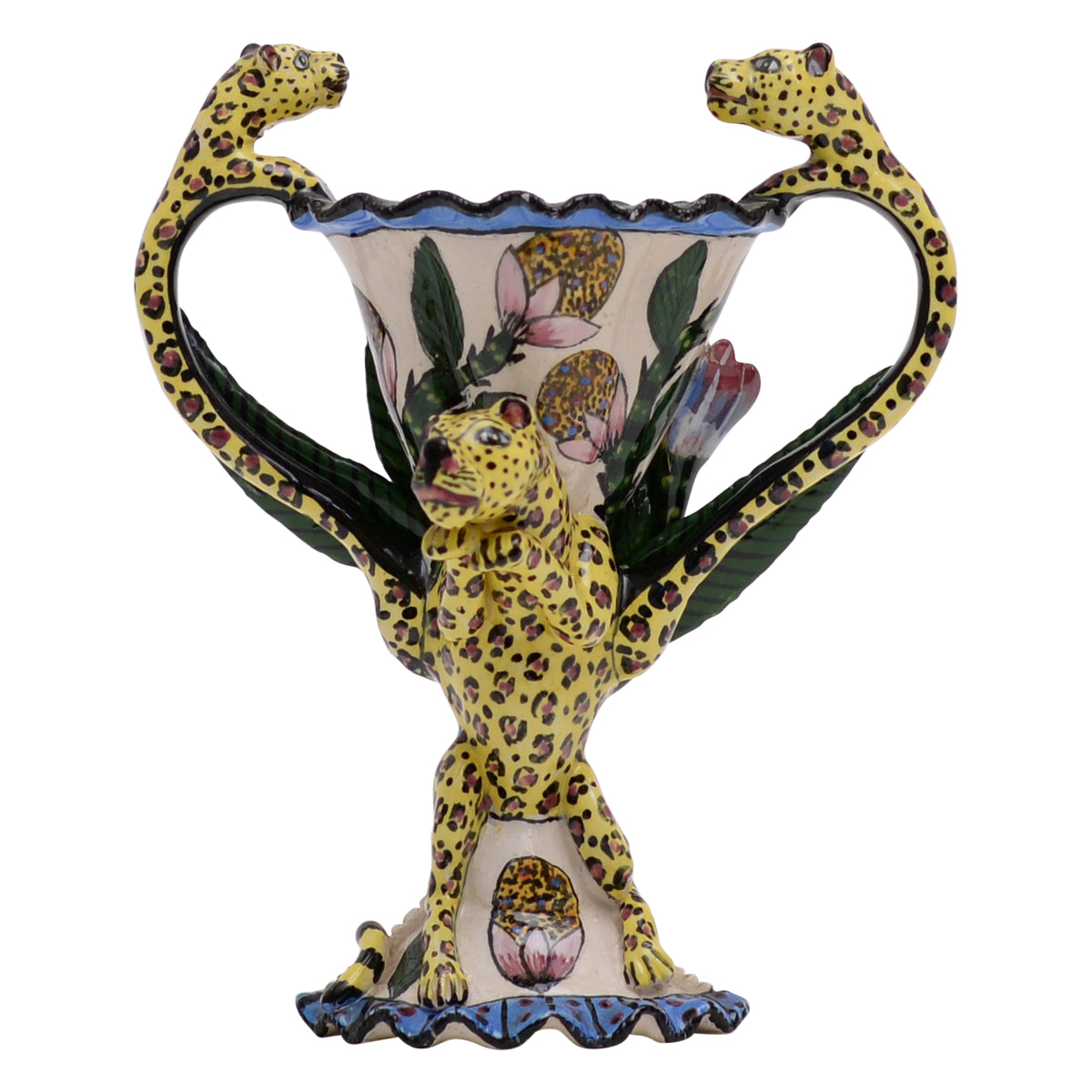 Leopard vase